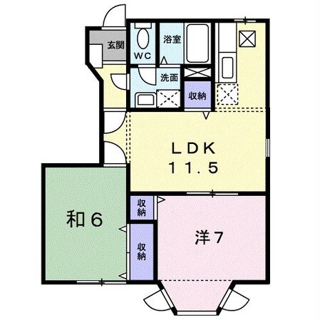 ラコート・フジＢの物件間取画像